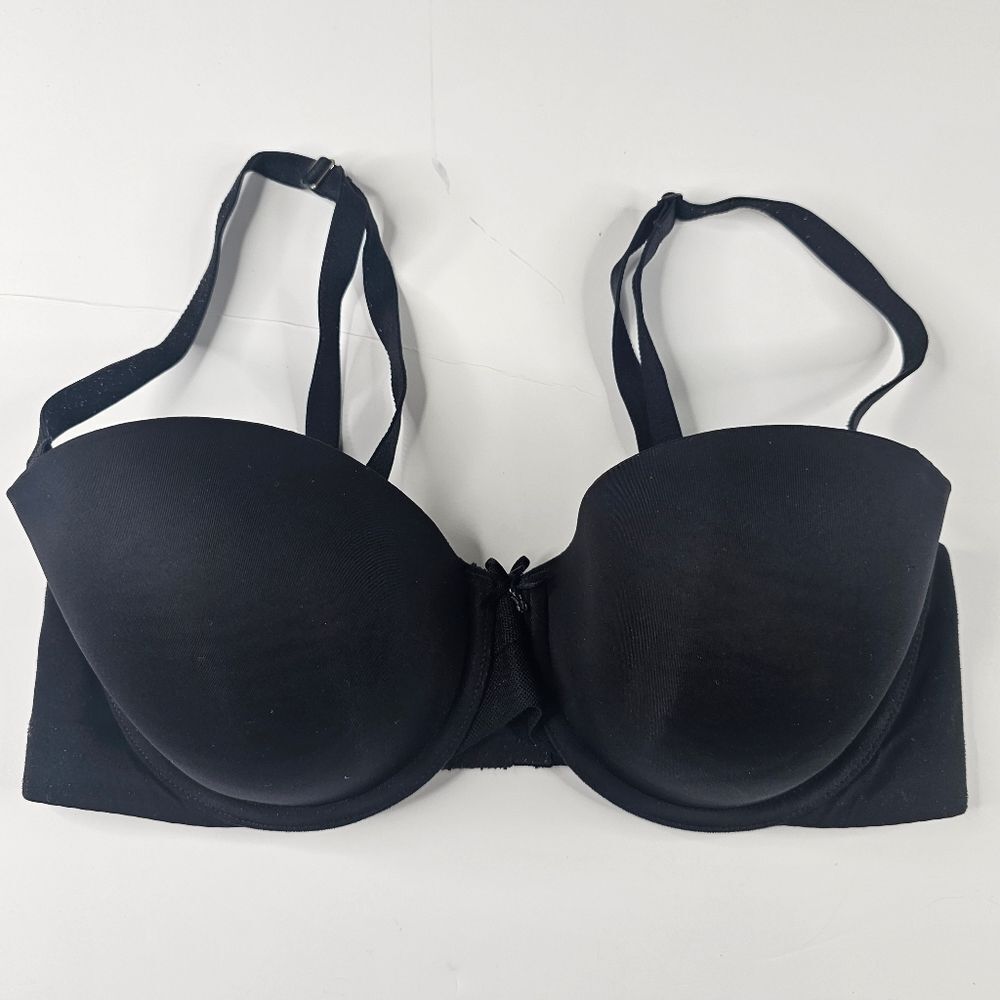 Victoria's Secret black lined strapless bra size 34D